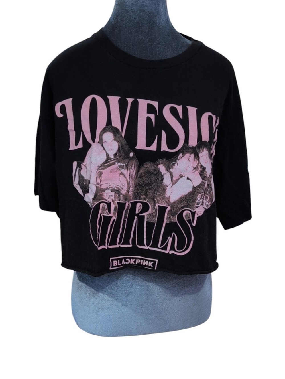BlackPink Lovesick Girls Cropped T-Shirt Size XL